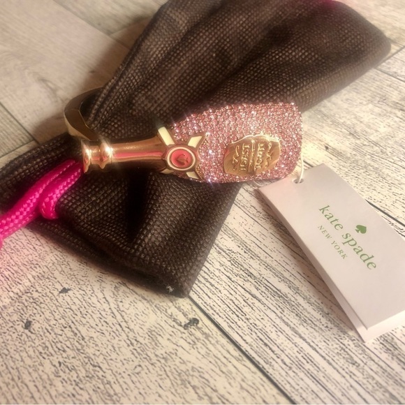 NWT Kate Spade Make Magic Rose Gold Champagne Bangle Bracelet ULTRA RARE - Picture 3 of 9
